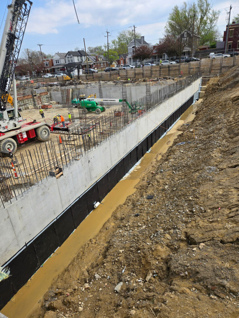 Foundation wall protection during construction"