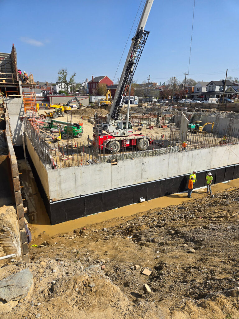 Foundation walls and protection during construction"