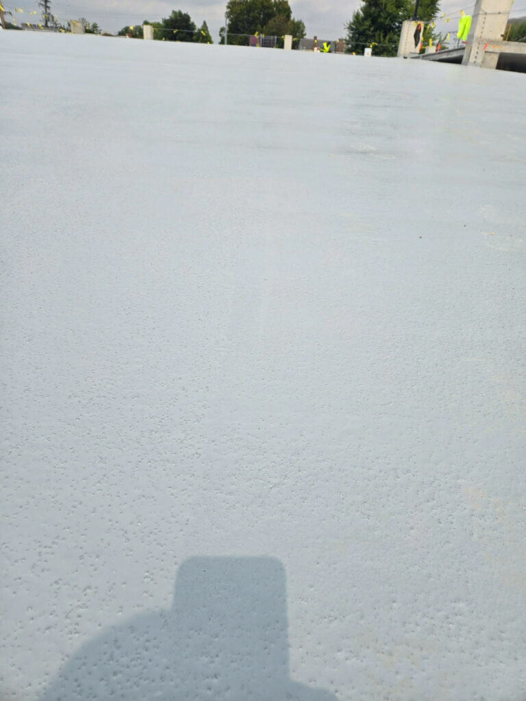 Close-up of a concrete deck surface"