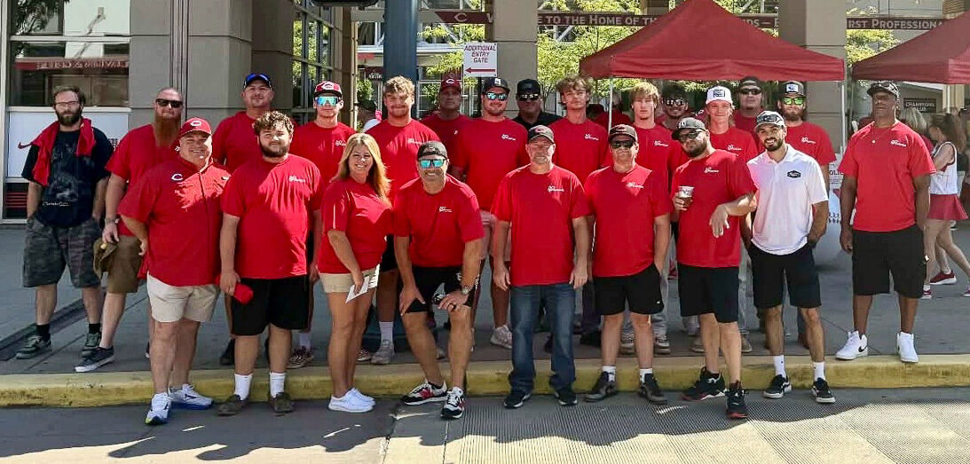 Professional Sealants, Inc. team at a Cincinnati Reds game